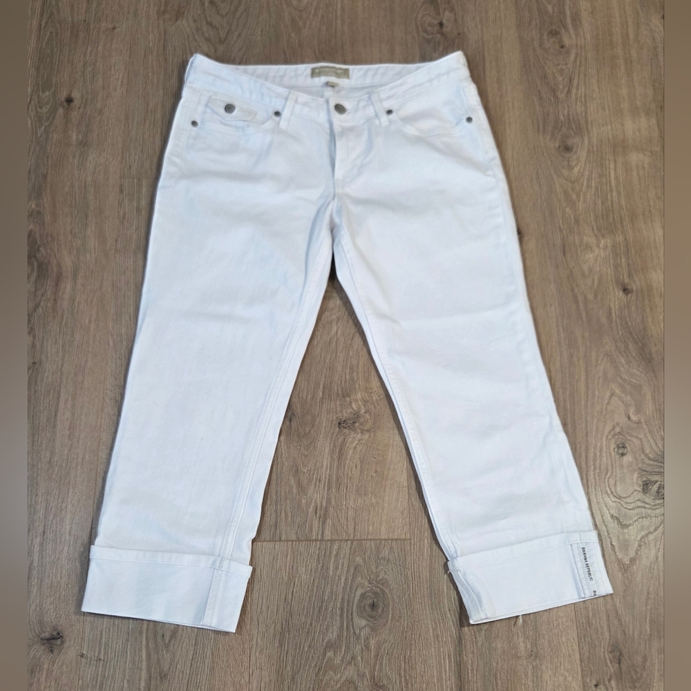 Banana Republic Women's White Jean Capris